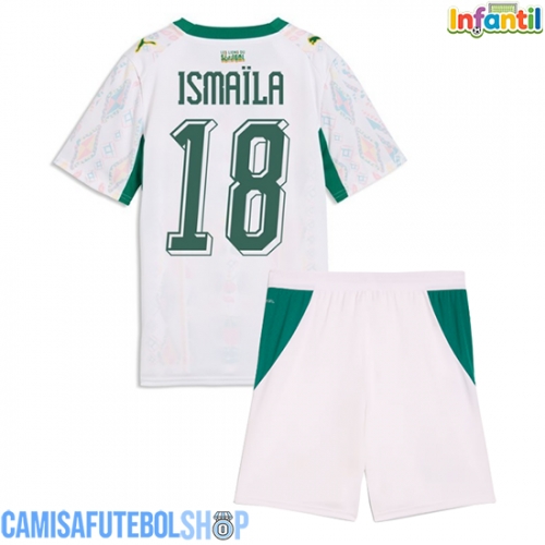 Camisa de time de futebol Senegal Ismaila Sarr #18 Replicas 1º Equipamento Infantil Mundo 2026 Manga Curta (+ Calças curtas)